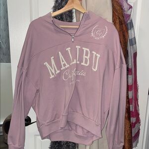 Aeropostale MALIBU California Mauve Pullover Hoodie
